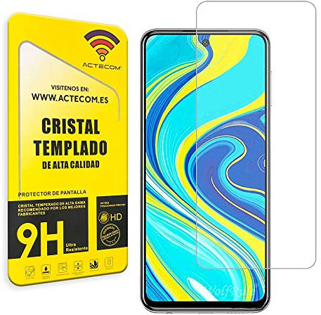 actecom Protector de pantalla compatible con XIAOMI Mi 10T / Mi 10T Lite/Mi 10T PRO Cristal Vidrio Templado Case Friendly 9H 2.5D (1 Unidad)