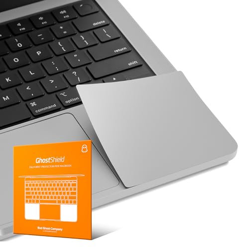 UPPERCASE GhostShield Premium Palm Rest Protector Skin Cover Set, Kratz- und Verschleißschutz, Kompatibel mit MacBook Pro 14 Zoll 2024 2023 2021 M4/M3/M2/M1 Pro/Max (Space Gray)