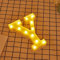 JANDEI - Lettere LED, Numeri Luminosi, Figura a Cuore, 22cm, con Luce Calda per Decorazione e Atmosfera, Luci Notturne Scrivania, Compleanni, Matrimoni, Vetrine. Funzionano con batterie AA (Y)