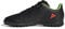 adidas X SPEEDPORTAL.4 Football Boots Turf, Core Black/Solar Red/Solar Green, 5.5 UK Child