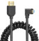 YACSEJAO Micro HDMI to HDMI Cable Coiled 8K HDMI 2.1 Telescopic Cable High Speed Cable Support 120Hz 48Gbps Dynamic HDR for Digital Cameras (Right)