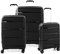 RONCATO R-LITE set valigie Grande Medio e Cabina, espansibile, con sistema di chiusura TSA - nero