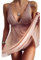 Joligiao Donna Lingerie Pigiama Abito Pizzo Completo Intimo Prospettiva Babydoll Scollo a V Halter Backless Lingerie Pigiama Confortevole Reggiseno Floreale con Pizzo