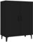 vidaXL Sideboard Kommode Anrichte Schrank Beistellschrank Mehrzweckschrank Standschrank Wohnzimmer Flur Schwarz 70x34x90cm Holzwerkstoff