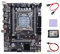 JUATIE Motherboard Computer Motherboard Support DDR4 ECC +SATA3 SSD 240G+Thermal Pad+SATA Cable+Switch