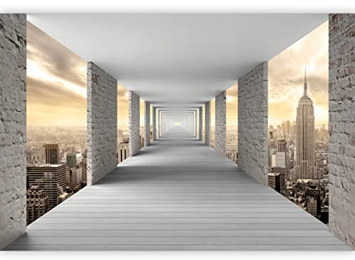 murando - Fototapete XXL 3D Effekt 500x280 cm - Foto Tapete Schlafzimmer Wohnzimmer Moderne Vliestapete XXL Wandtapete Motivtapeten Bildtapete 3d Effekt Wand Dekoration - New York Stadt City