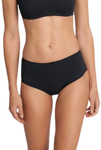 Susa Body mit Bügel Montreal I Softer Damenbody aus Nyon I Elastischer Bodysuit mit hohem I Gefütterter Schritt I Mit Häkchenverschluss I schwarz I 100E