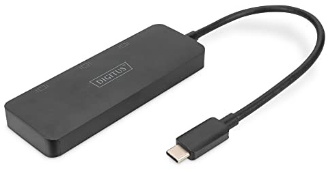 DIGITUS 3-Port MST Video Hub USB-C and 3x HDMI