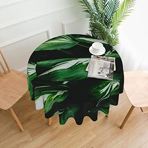 PSVOD Runde dekorative Tischdecke für Rasen und Garten, kann mit Wasser gewaschen werden, Polyester, runde Tischdecke, Restaurant, Couchtisch, Party und Picknick – 152,4 cm