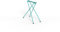 Nordlinger Pro Tréteau Pied de Table Original Bleu Turquoise Markk
