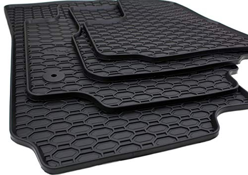 kfz-premiumteile24 Premium Gummimatten Kompatibel mit Up (1S) mit MII mit Citigo Fußmatten Allwetter Gummi Automatten 100% Passgenau Schwarz 4-teilig