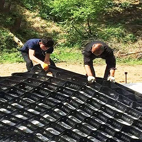 Grille de Gravier, Grille stabilisatrice de Gravier, Support d'allée, géogrille de 2 Pouces d'épaisseur en PEHD pour aménagement paysager, Remblai de Pente, Extensible, p