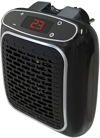 STARLYF Riscaldatore elettrico a parete Power Heater, 800W, Spegnimento automatico, Stufa con Tecnologia Termo-ceramica, Timer 12 ore, Controllo digitale della temperatura, a basso consumo