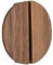PhIree 2 Pieces Wooden Handle Drawer Pulls Half Circle Cabinet Knobs Decorative Semi Circle Door Knobs Cupboard Handle Door Levers with Screws (Ashwood)/Walnut