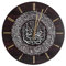 Micvtve Islamische Wanduhr aus Acryl, 30 cm, muslimische Heimwanduhr, Kalligraphie, Kunst, Innenwanduhr (Silber)