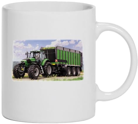 Deutz mit Anhänger Kaffee-Tasse Haferl Pott Geschenk Kaffeebecher Keramik | 330 ml Inhalt | Weiß