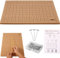Macrame Board mit Stiften 40 x 30 cm Makramee Tafel mit T-Stiften Rastern Makramee Board Set Wiederverwendbar für DIY Flechten Stricken Nähen Basteln