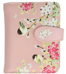 Geldbörse Vögel rosa - bb-Klostermann 51314 - Geldbeutel Portemonnaie