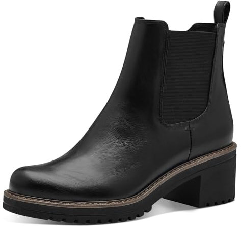 MARCO TOZZI Bottines Chelsea pour femme 2-25421-43 - Noir - Taille 39 EU, Noir, 39 EU