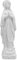 PlentifulHome Lourdes Jungfrau Maria Statue - katholische gesegnete Mutter Maria Figur, geeignete religiöse Wohnkultur und Geschenk für Frauen, 28 cm hoch (Weiß)