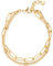 JEWELS BY LEONARDO Armband Marella • doppelreihige Arm-Kette aus goldfarbenem Edelstahl • aufgereihte Edelstahl-Perlen und gröbere Ketten-Glieder • 18-20 cm Länge • Schmuck Damen • 023406