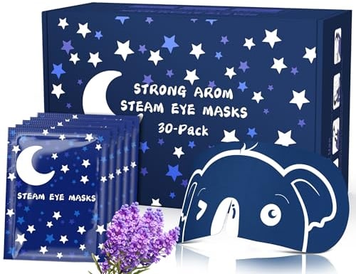 ProCIV Steam Warming Lavender Sleep Mask - 30 Pcs, Strong Aroma, Dry Eye & Puffy Eye Relief, Gift Set for Students|Teacher|Men|Women|Friend