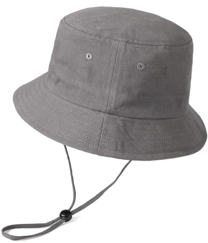 TAGVO XL/XXL Fischerhut Herren Damen, Große Anglerhut UPF50+ Baumwolle Bucket Hat Faltbar UV-Schutz Sonnenhut mit Breiter Krempe