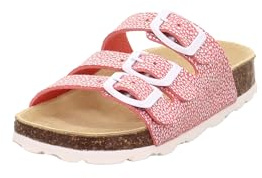 Superfit Weiblich FUSSBETTPANTOFFEL Pink/Weiß 5640