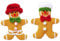 Asudaro 2 bambole di pan di zenzero, adorabile di pan di zenzero, mini di pan di zenzero, decorazione da appendere per scatola regalo di Natale