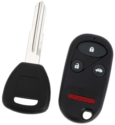 TUCKBOLD 433MHz A269ZUA101 Keyless Entry Remote Ignition Transponder Key Fob for Honda Civic 1996-2000 for Honda Accord 1998-2002 13 Chip 4 Buttons Automotive Parts