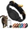 Cat Tracker, GPS Pet Tracker for Cats (Only iOS), Leather Cat Collar with Tracker, Works with Any Collar, No Monthly Fee, Compatible with Apple Find My App not for Android (Black)