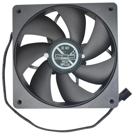3D Printed 4090 12018 120MM Fan, 3300RPM PWM 4Pin, FDB Bearing, High Performance Cooling, Pressure-optimised, for ITX PC Case Liquid Cooler