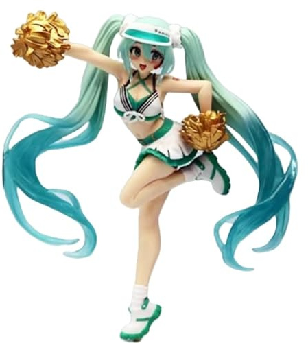 REOZIGN Hatsune Figur Springende Cheerleader-Figur, Hatsune Figur, 19 cm, PVC, Action-Modell, Dekoration, Geschenke