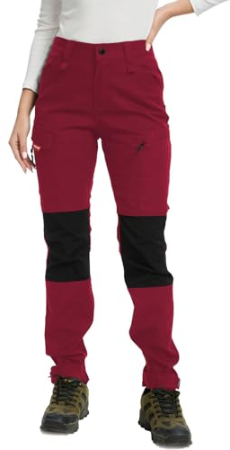 WORK IDEA Pantalon de randonnée pour Femmes, Coupe Slim Stretch, imperméable, adapté aux activités de Plein air.