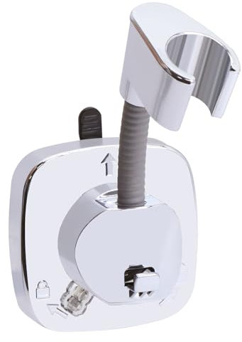 Primasage Support Douchette Aucun Perçage Requis, Support Mural Réglable Support Pommeau de Douche, Porte Douchette Convient à la Plupart des Pommes de Douche