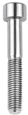 LCUVIMPEX Zylinderschrauben mit Innensechskantbolzen, Titanlegierungsschrauben M7 Stigma-Kopfschrauben, Silber, 43 mm(40mm)