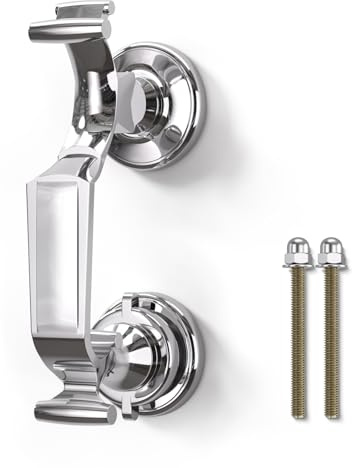 Bwintech 1 Pcs Chrome-Plated Doctors Design Heavy Duty Door Knocker for Front Door