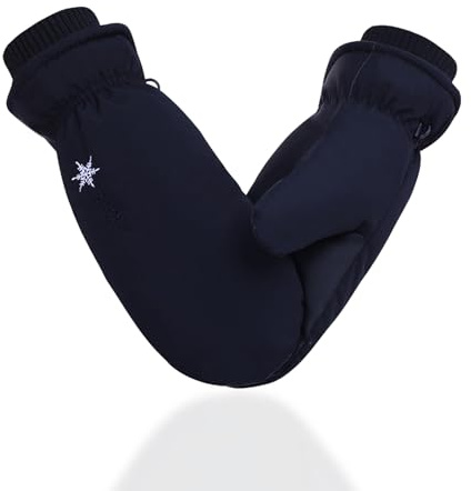 mohito Warme fäustlinge,Fausthandschuhe Damen,Schwarz | Winddichte und rutschfeste fäustlinge,Geeignet für Outdoor-Aktivitäten,Skifahren und Camping,Geeignet für Frauen