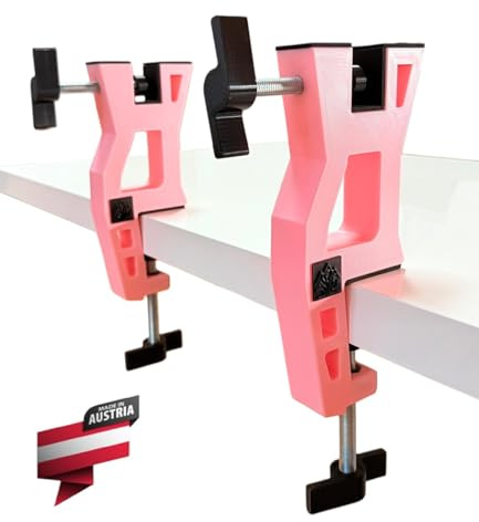 FOHSMART – Ski Vise – Skispanner – Ski Spannsystem – Skihalterung – Skischraubstock (Rosa)