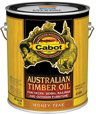 Cabot Australian Timber Oil Wood Stain and Protector, Honey Teak, 1 Gallon