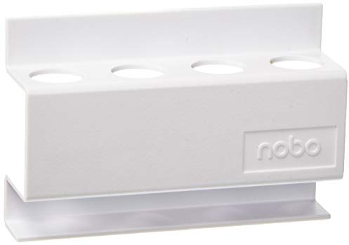 Nobo 35038046 Markerhalter für Magnettafel Standard für 4 Boardmarker, 1.8 cm, 1 Stück, weiß