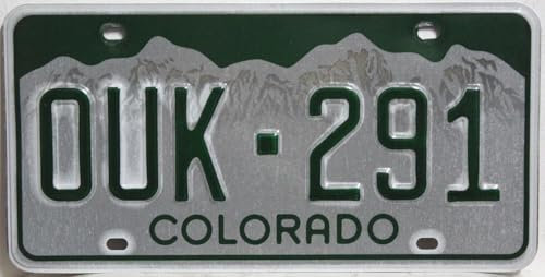 Colorado Nummernschild Original USA Metallschild Amerikanisches Auto-Kennzeichen