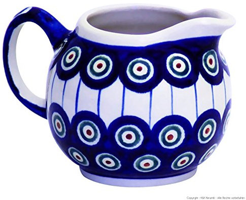 Bunzlauer Keramik lechera V = 0,25 l, decorada 8