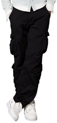 Match Men's Wild Cargo Pants(Black,32)