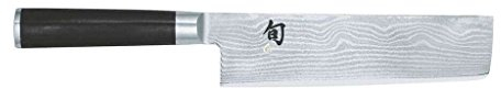 KAI Shun Classic Nakiri 16,5 cm Klingenlänge - Damastmesser 32 Lagen VG MAX Kern - 61 (±1) HRC - Pakkaholzgriff - Made in Japan - japanisches Kochmesser Küchenmesser Universalmesser geschmiedet