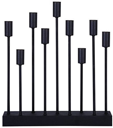 LED-Fensterleuchter Pix Farbe : schwarz, E 14 Fassungen, ( ohne Leuchtmittel ), ca. 50 cm x 42 cm