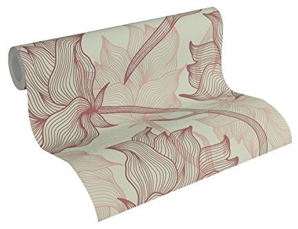 Lars Contzen Vliestapete Artist Edition No. 1 Tapete Dried Flowers Designertapete 10,05 m x 0,53 m grau lila Made in Germany 340892 34089-2