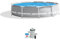 Intex 26701EH Prism Frame Premium Aufstellpool Set 3,0 m x 76,2 cm - inklusive 330 GPH Kartuschenfilterpumpe - SuperTough Pannensicher - Rostbeständig - 1185 Gallonen Kapazität
