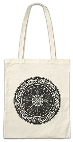 Urban Backwoods Viking Shield I Hipster Bag Beutel Stofftasche Einkaufstasche