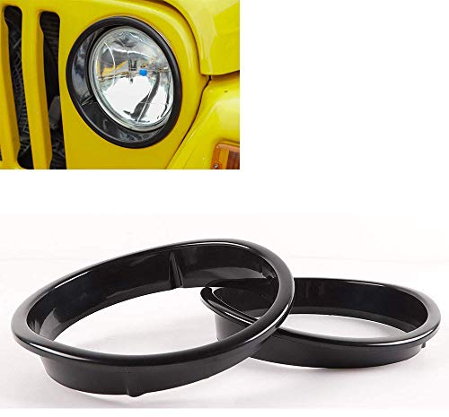 Wrangler TJ 1999–2006 Scheinwerfer-Halterungen, schwarz, links und rechts